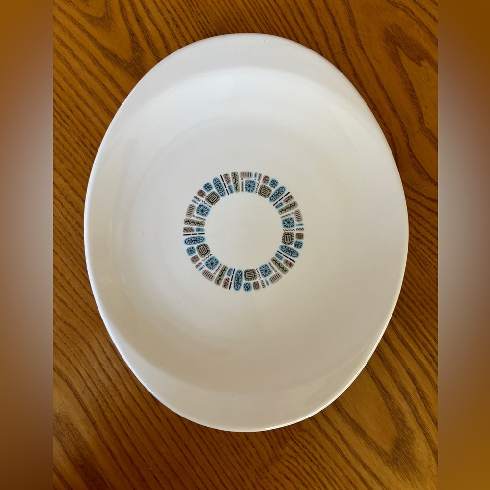 Vintage Canonsburg Temporama Serving Dish MCM Mid Century Atomic Design